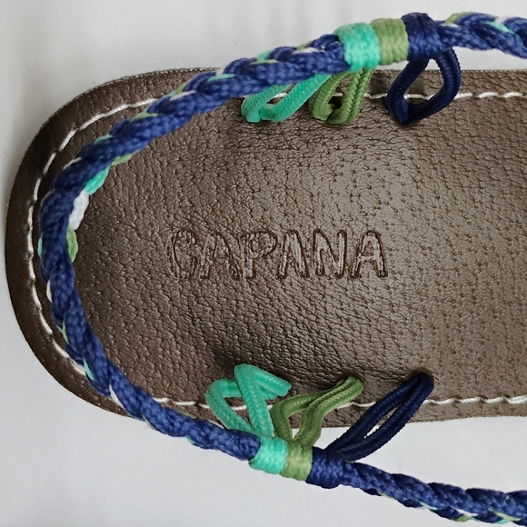 CAPANA Robe Sandals Women's Sz 12 Commune-Marine Pistachio Strappy Beach - Picture 8 of 16